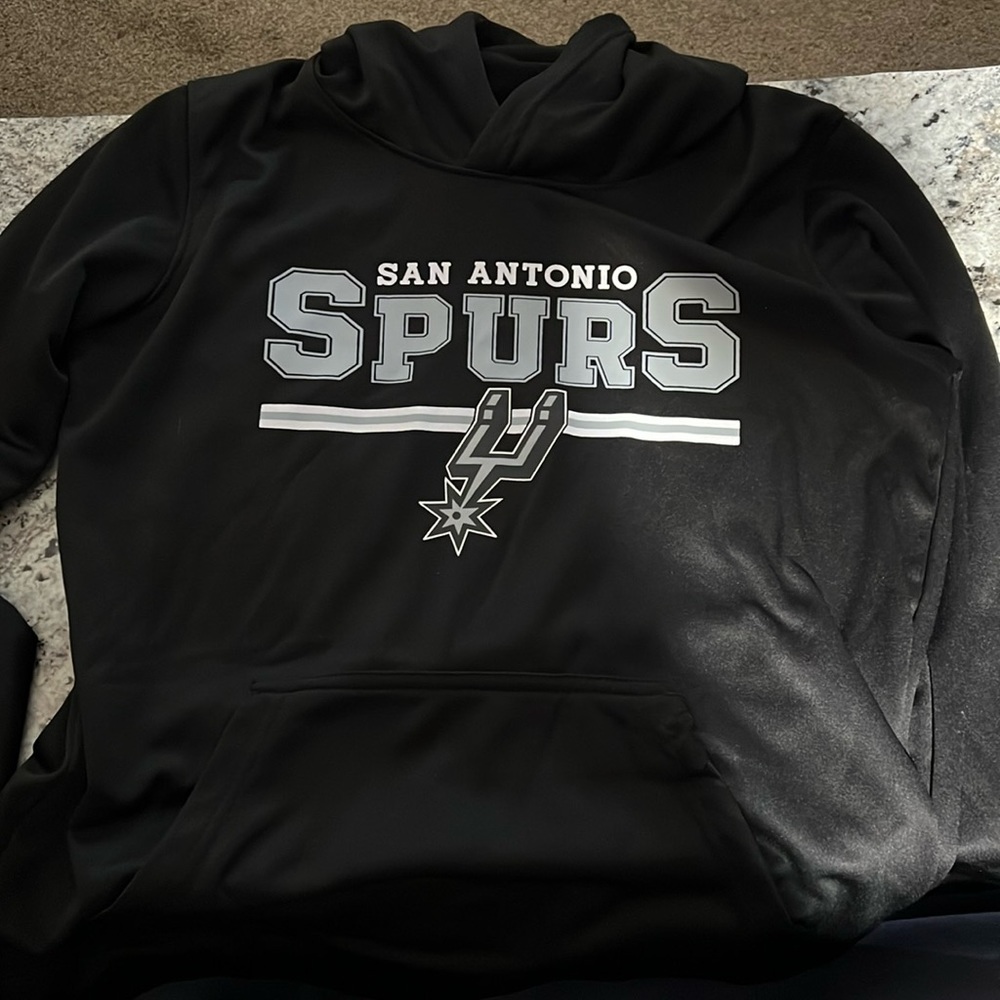 Black NBA youth San Antonio spur hooded sweatshirt